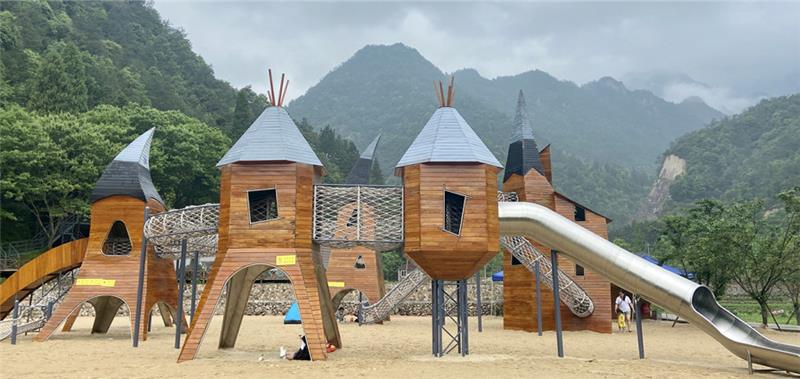 山东木质组合滑梯-郑州PA捕鱼游乐-木质组合滑梯厂家