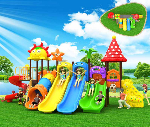 河南塑料组合滑梯-塑料组合滑梯设备-PA捕鱼儿童游乐(多图)