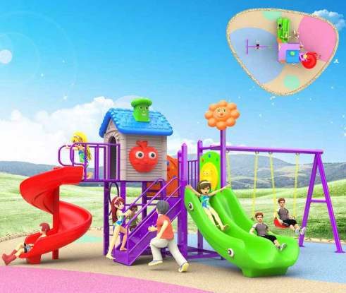 广西塑料组合滑梯-塑料组合滑梯厂家-郑州PA捕鱼游乐设备